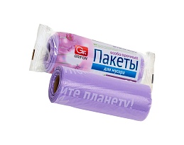 Мешки для мусора 35 л, ароматизированные, сиреневые, в рулоне 20 шт., ПНД, 12 мкм, 560х530 мм, GRIFON Полевые Цветы, 100-034 в Рыбинске Мешки для мусора 35 л, ароматизированные, сиреневые, в рулоне 20 шт., ПНД, 12 мкм, 560х530 мм, GRIFON Полевые Цветы, 100-034 в Рыбинске