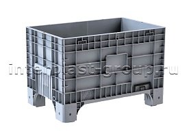 Контейнер iBox сплошной на ножках с пробкой серый в Рыбинске Контейнер iBox сплошной на ножках с пробкой серый в Рыбинске