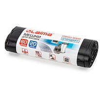 Мешки для мусора 60 л, черные, в рулоне 20 шт., ПНД, 10 мкм, 700х600 мм, LAIMA, 601381 в Рыбинске Мешки для мусора 60 л, черные, в рулоне 20 шт., ПНД, 10 мкм, 700х600 мм, LAIMA, 601381 в Рыбинске