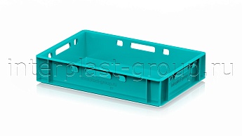 Ящик для мяса и колбасных изделий Е-1 бирюзовый в Рыбинске Ящик для мяса и колбасных изделий Е-1 бирюзовый в Рыбинске