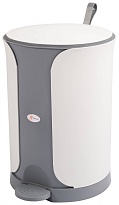 Контейнер для мусора Sтилъ с педалью 11 л серый 11 серый в Рыбинске Контейнер для мусора Sтилъ с педалью 11 л серый 11 серый в Рыбинске