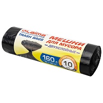 Мешки для мусора 160 л, черные, в рулоне 10 шт., ПВД, 30 мкм, 1200х900 мм, LAIMA ULTRA, 607694 в Рыбинске Мешки для мусора 160 л, черные, в рулоне 10 шт., ПВД, 30 мкм, 1200х900 мм, LAIMA ULTRA, 607694 в Рыбинске