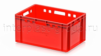Ящик для мяса и колбасных изделий Е-3 красный в Рыбинске Ящик для мяса и колбасных изделий Е-3 красный в Рыбинске