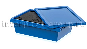 Изотермический контейнер KV 6416 в сборе с крышкой голубой в Рыбинске Изотермический контейнер KV 6416 в сборе с крышкой голубой в Рыбинске