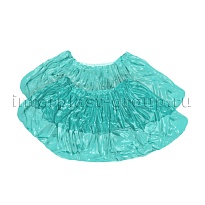 Бахилы бирюзовые 2000 шт (1000 пар), 16 мкм, однослойные, с одной резинкой, Эконом в Рыбинске