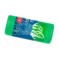 Мешки для мусора 120 л, биоразлагаемые, зеленые, рулон 10 шт., ПНД, 16 мкм, 1100х700 мм, БИО, МБ2158 (МНБ 120-10ж) в Рыбинске