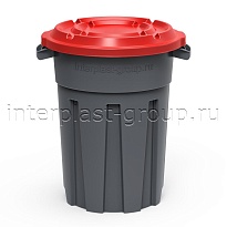 Мусорный бак универсальный  80 л серый 80 серый в Рыбинске