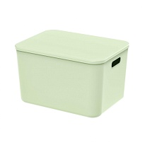 Ящик пластиковый вкладываемый светло-зеленый 410х305х245 мм в Рыбинске