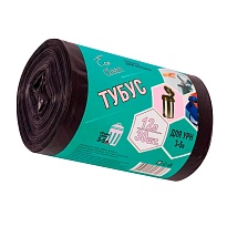 Мешки для мусора 12 л, черные, в рулоне 30 шт., ПНД, 6 мкм, 550х320 мм, Концепция Быта Tubus, 604936 в Рыбинске Мешки для мусора 12 л, черные, в рулоне 30 шт., ПНД, 6 мкм, 550х320 мм, Концепция Быта Tubus, 604936 в Рыбинске
