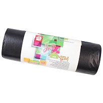 Мешки для мусора 220 л, черные, в рулоне 10 шт., ПВД, 29 мкм, 1100х830 мм, Концепция Быта ЭкоДом, 604924 в Рыбинске Мешки для мусора 220 л, черные, в рулоне 10 шт., ПВД, 29 мкм, 1100х830 мм, Концепция Быта ЭкоДом, 604924 в Рыбинске