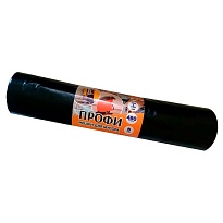 Мешки для мусора 480 л, черные, в рулоне 5 шт., ПВД, 65 мкм, 1700х1300 мм, Концепция Быта Профи, 603735 в Рыбинске