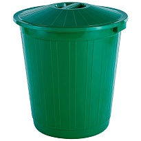 Мусорный бак с крышкой 70 л зеленый 70 зеленый в Рыбинске
