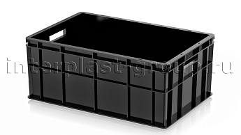 Ящик для молока, мяса, овощей и фруктов сплошной черный в Рыбинске