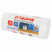 Мешки для мусора 35 л, белые, в рулоне 30 шт., ПНД, 6 мкм, 550х480 мм, LAIMA, 605538 в Рыбинске Мешки для мусора 35 л, белые, в рулоне 30 шт., ПНД, 6 мкм, 550х480 мм, LAIMA, 605538 в Рыбинске